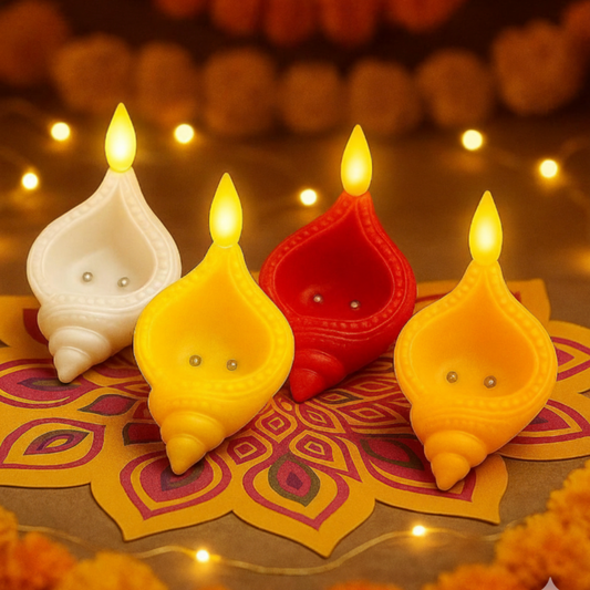 Shankh Water Sensor LED Diyas (Diwali Special)