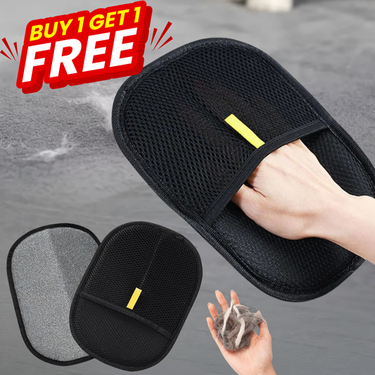 Pet Hair Removal Gloves - Washable & Reusable