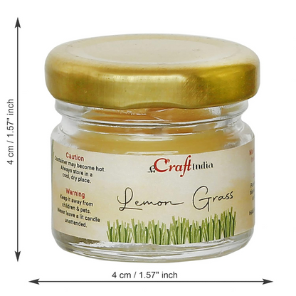 Set of 5 Lemon Grass Scented Candles (Diwali Special)