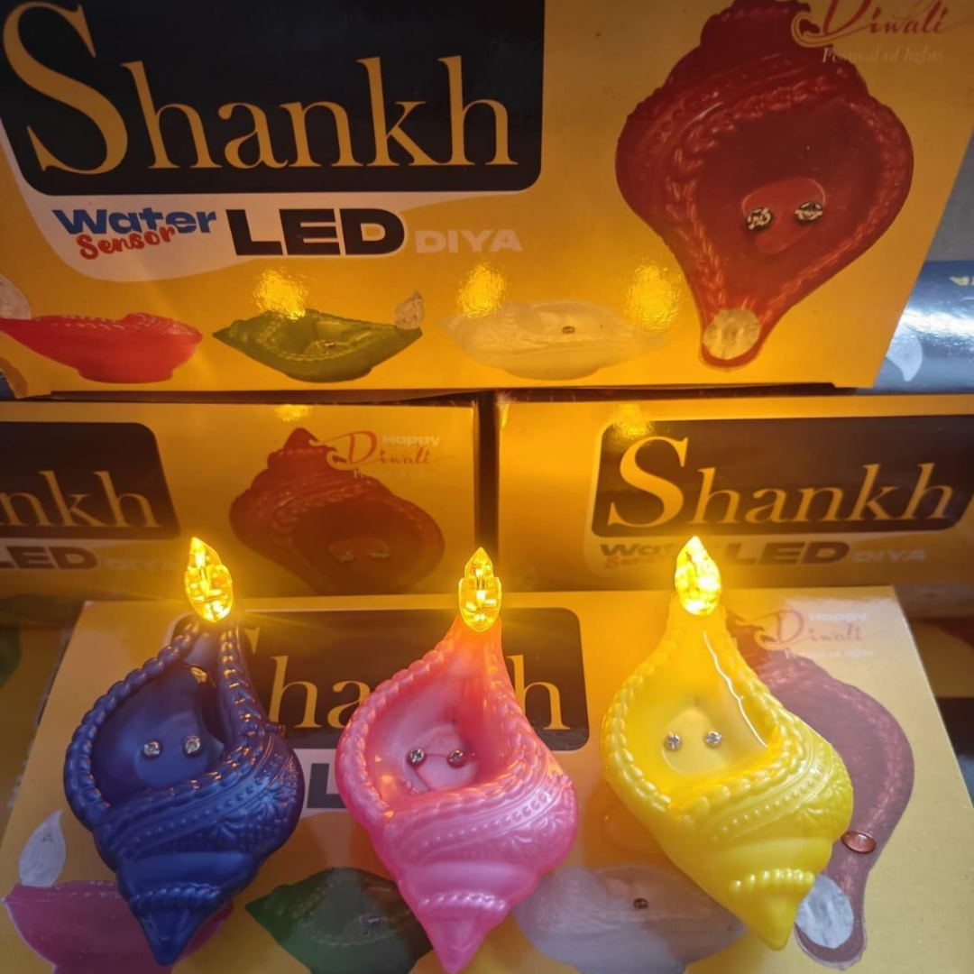 Shankh Water Sensor LED Diyas (Diwali Special)