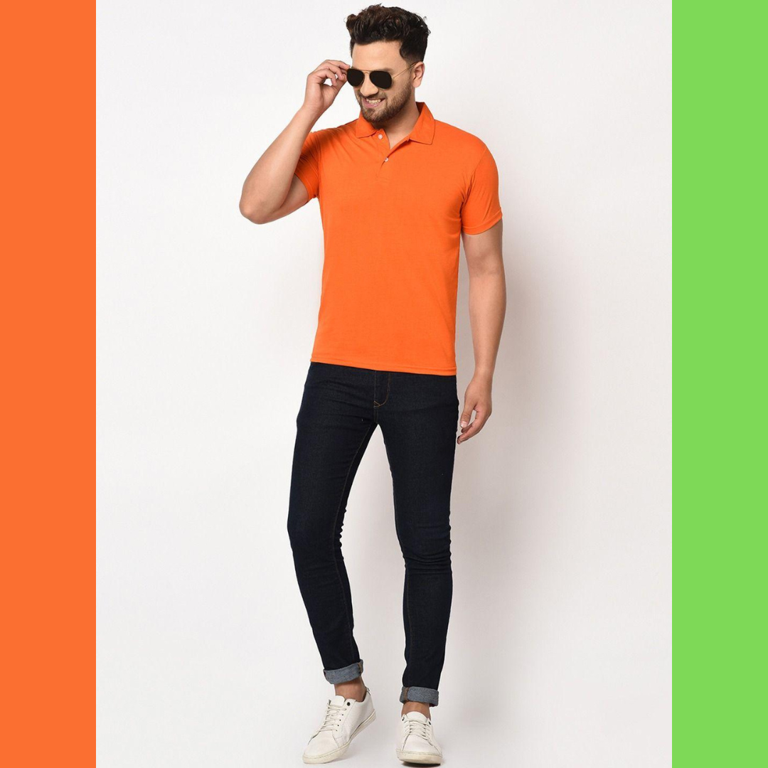 Men's Orange Polo T-Shirt (Independence Special)