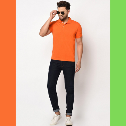 Men's Orange Polo T-Shirt (Independence Special)